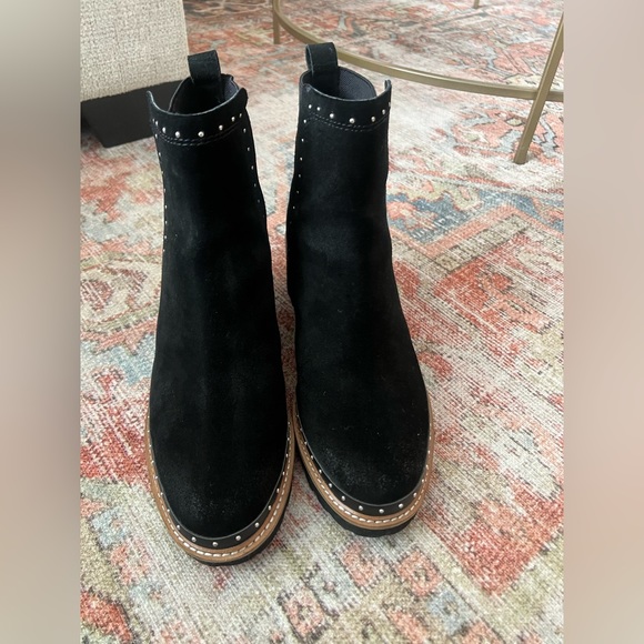 Dolce Vita Huey Studded Bootie Black Suede Size 12 - Picture 8 of 12